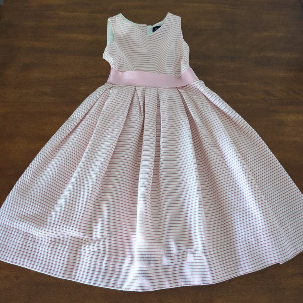 Black Lable Ralph Lauren-Europe girls sleeveless pink dress Size 6X EUC